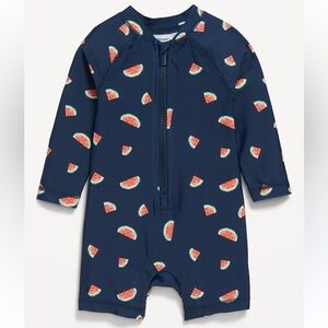 🍊5/$25 Old Navy Kids Swim Rashguard - Navy with Watermelon Print